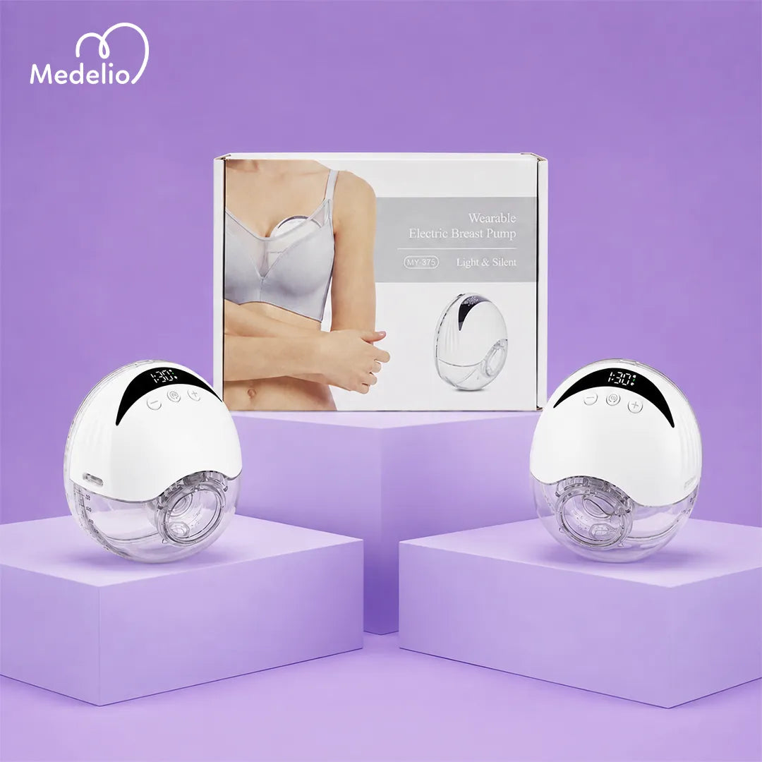 مضخة شفط الحليب اللاسلكية القابلة للارتداء – Medelio Wearable Breast Pump