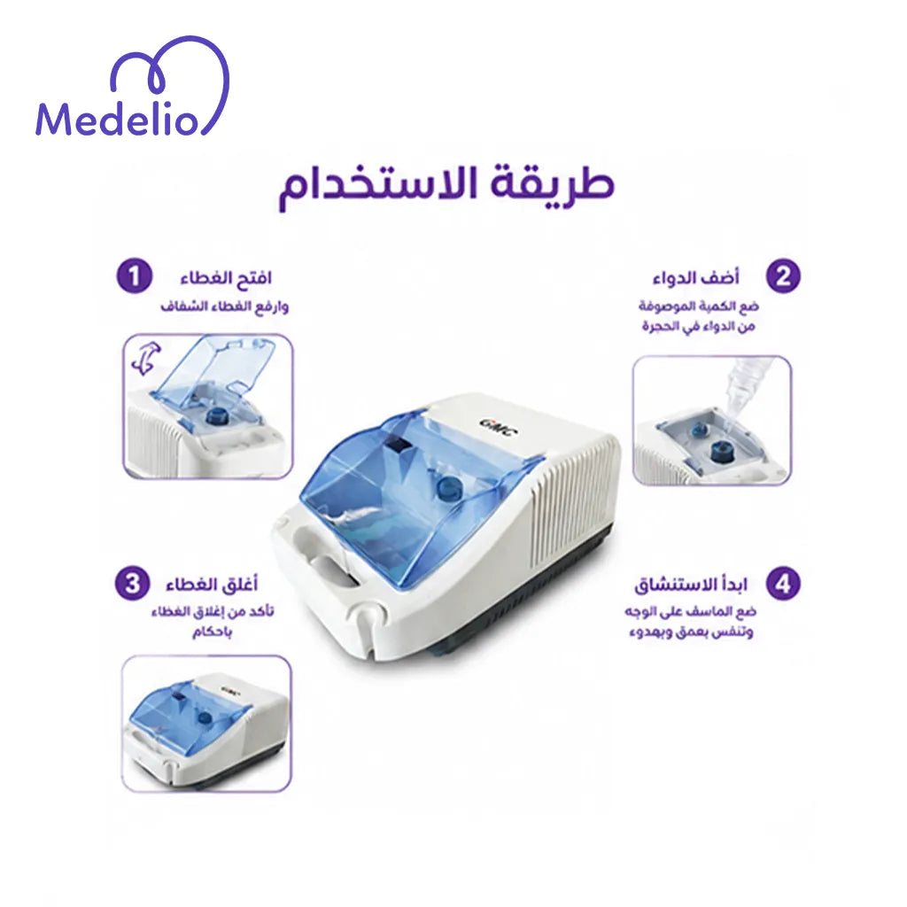 جهاز استنشاق نيبولايزر الضاغط (Piston Compressor Nebulizer)