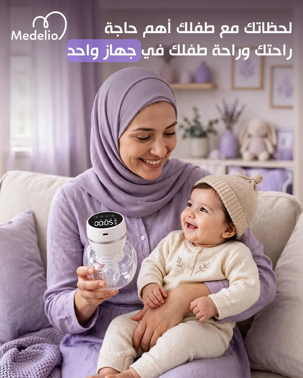 Breast Pumps حليب كهربائي قابل للارتداء 9 سرعات